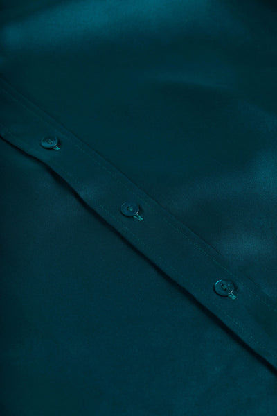 DANI SILK BLOUSE IN OCEAN TEAL