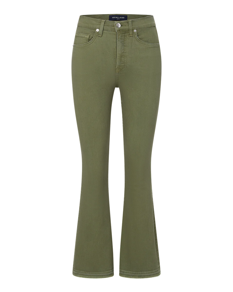 CARSON KICK-FLARE JEAN IN STONE ARMY