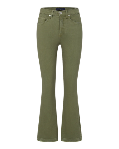 CARSON KICK-FLARE JEAN IN STONE ARMY