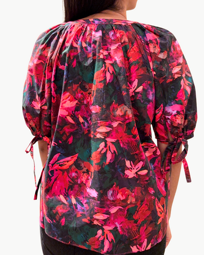 VIENNE BLOUSE IN HIBISCUS