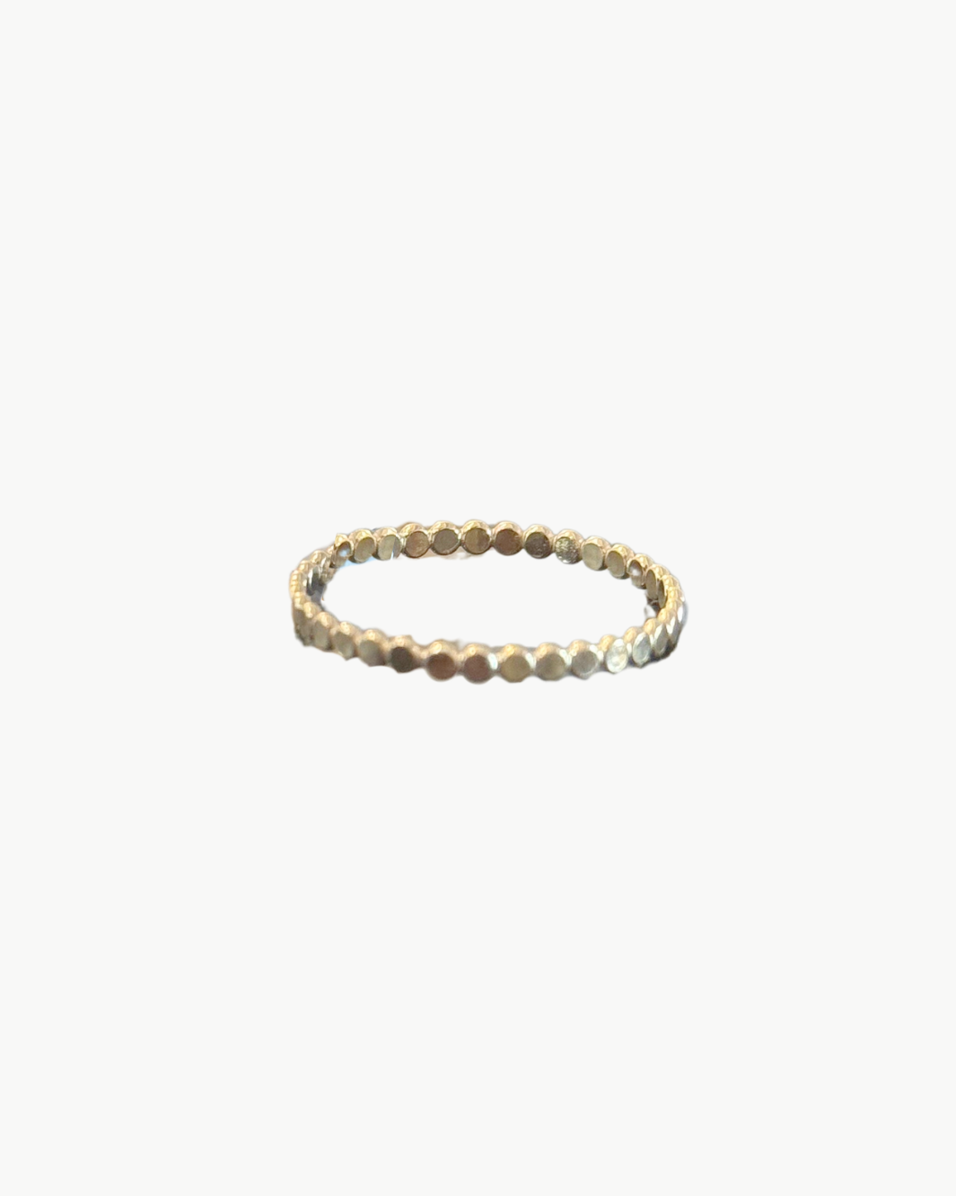 STACKABLE DOTTED RING IN GOLD