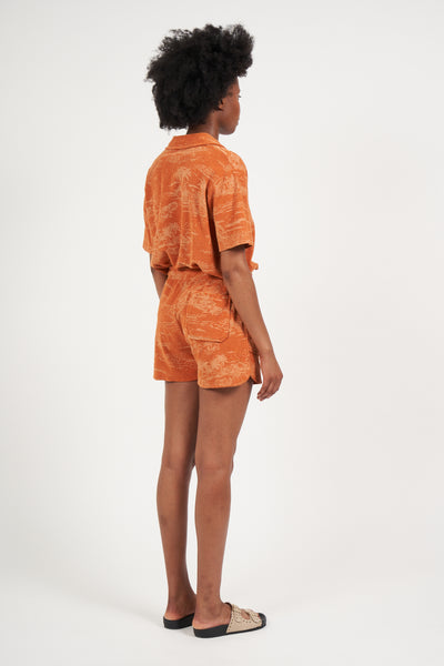 TIDJI WOMAN KNITTED SHORT IN SUNSET - Romi Boutique