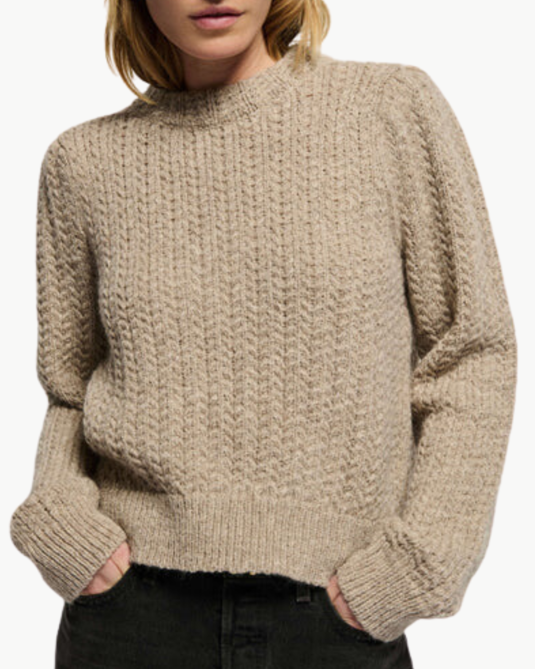 EBONY SWEATER IN OATMEAL HEATHER