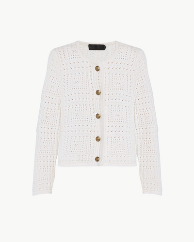 HARRY SWEATER JACKET IN IVORY