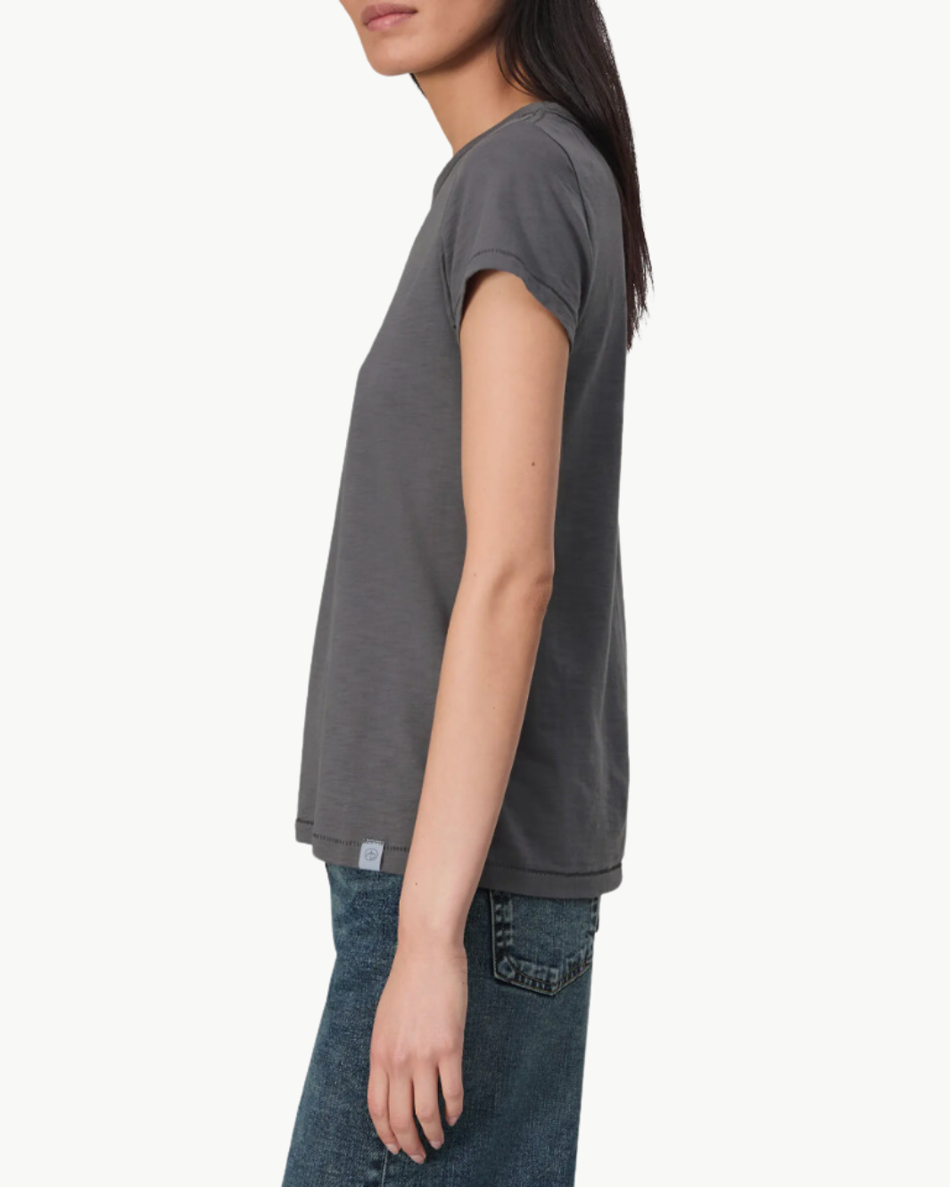 THE SLUB TEE IN WASHED SLATE