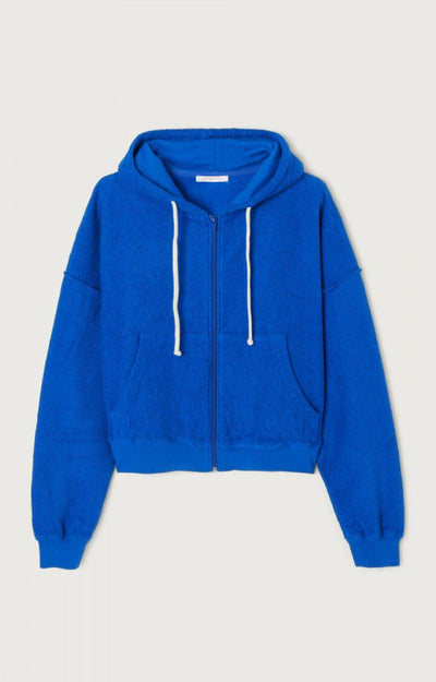 WOMEN'S HOODIE BOBYPARK IN BLUE DE PRUSSE