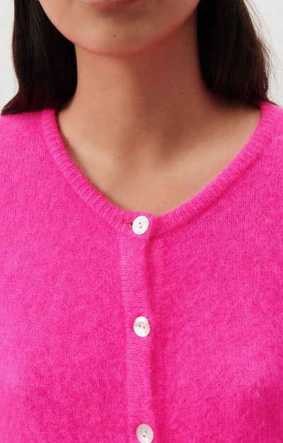 WOMEN'S CARDIGAN VITOW IN NEON PINK MELANGE