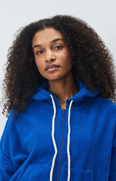 WOMEN'S HOODIE BOBYPARK IN BLUE DE PRUSSE