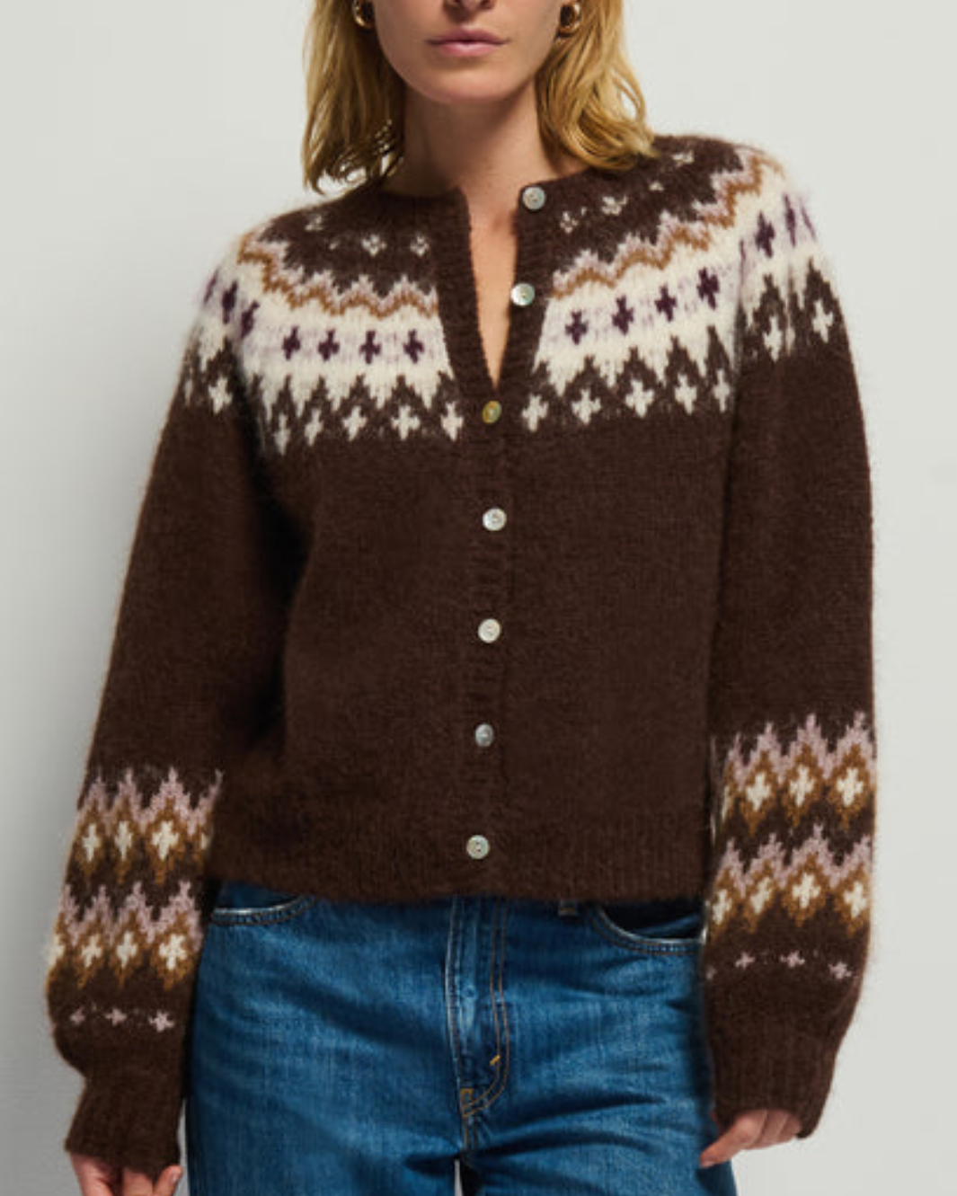 LULA CARDIGAN IN COFFEE