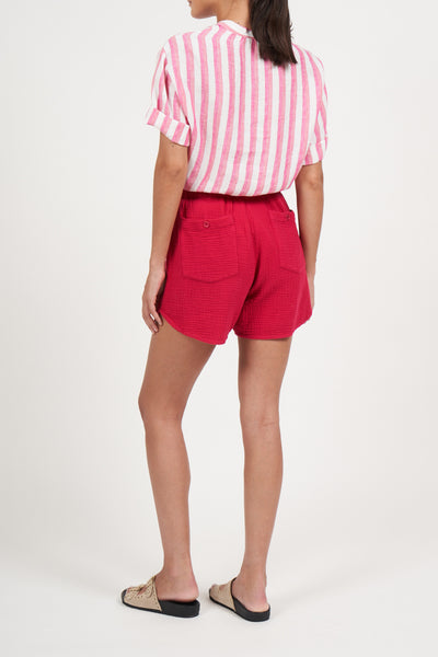 SOKO WOVEN SHORT IN GRENADINE - Romi Boutique