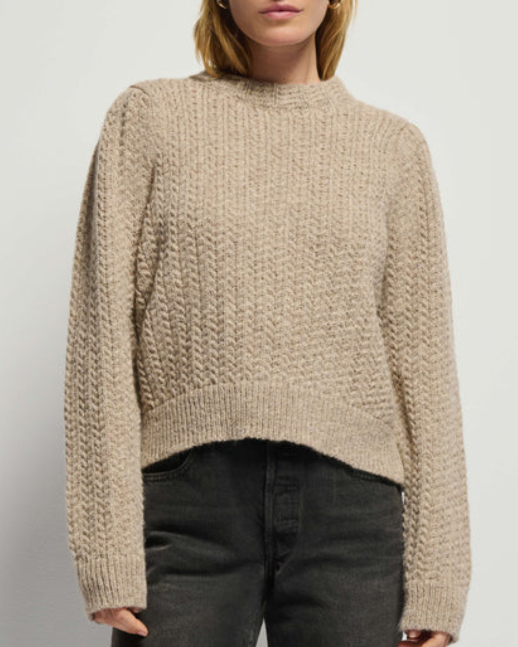 EBONY SWEATER IN OATMEAL HEATHER