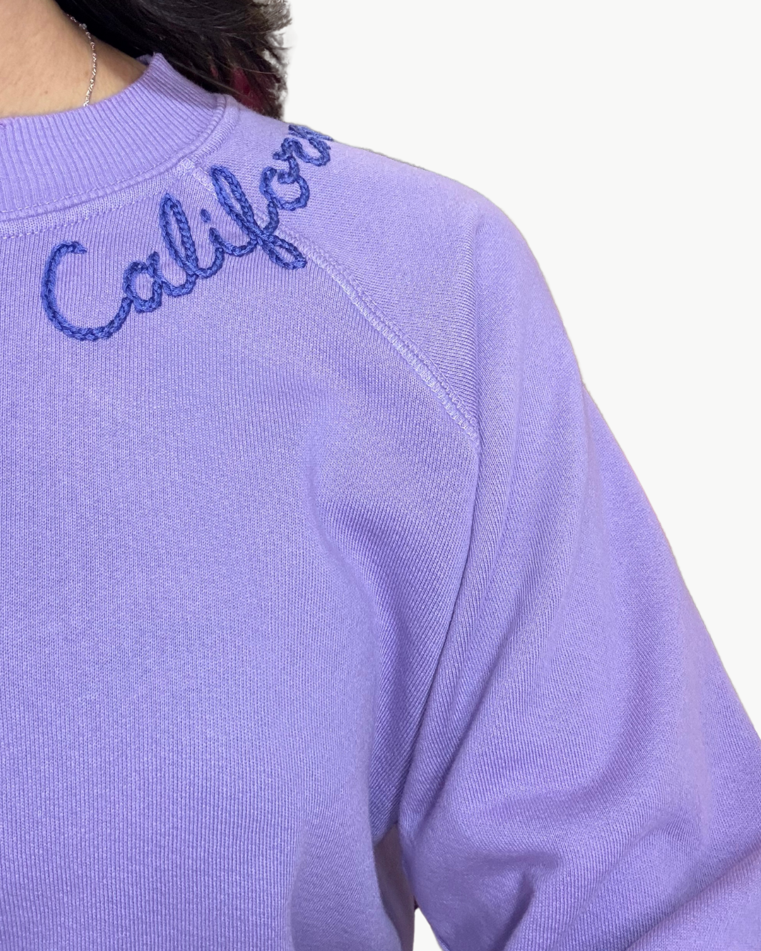 CALIFORNIA CREW SWEATSHIRT IN LILAC