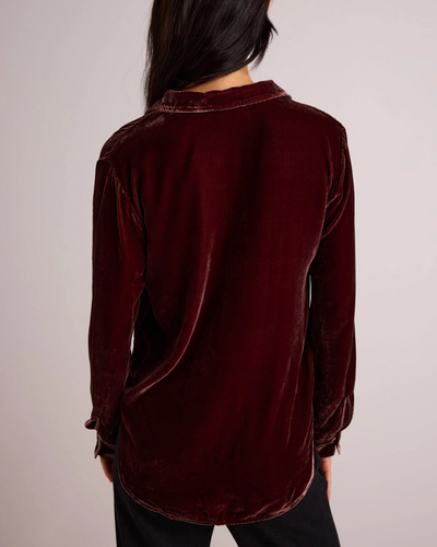 LONG SLEEVE CLEAN SHIRT IN WINTER ROUGE