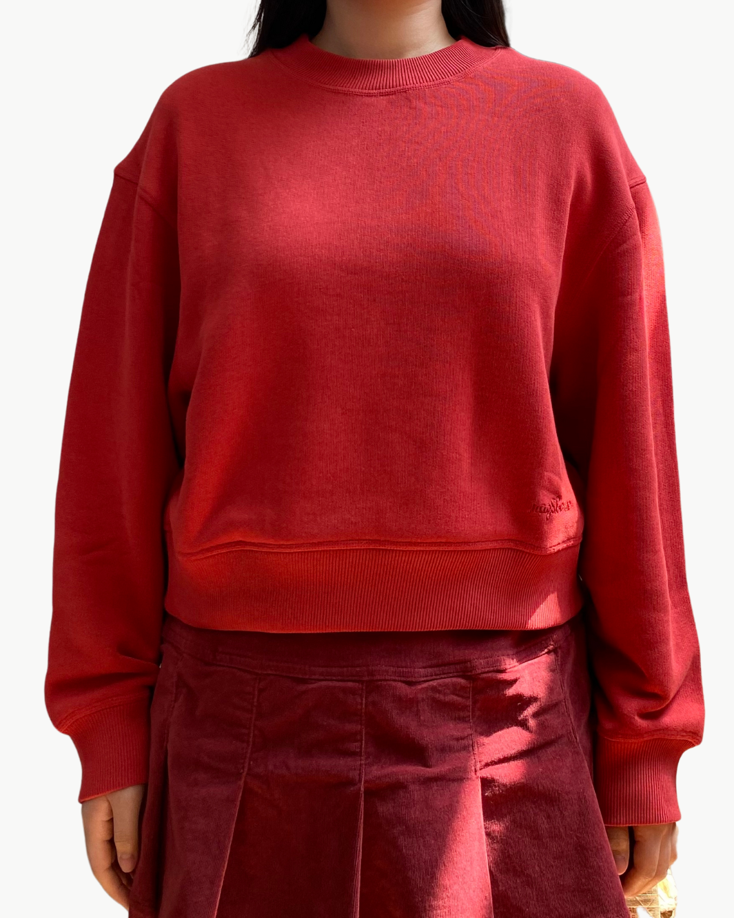 VINTAGE TERRY SWEATSHIRT IN RED