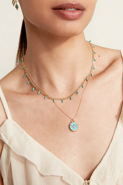 CELESTE NECKLACE IN TURQUOISE