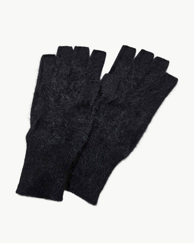 BRUSHED FINGERLESS GLOVES IN NIGHT