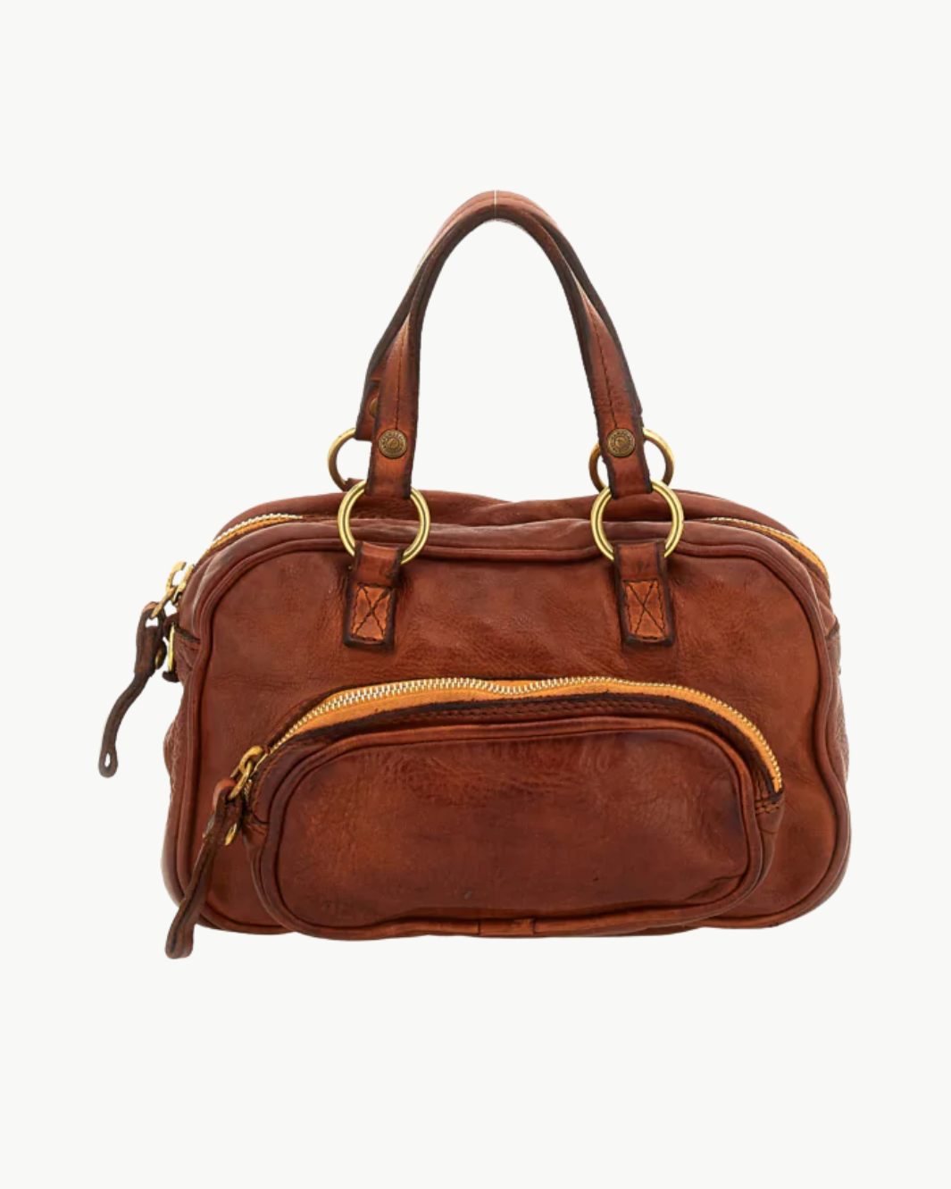 LARICE BOWLING BAG IN COGNAC