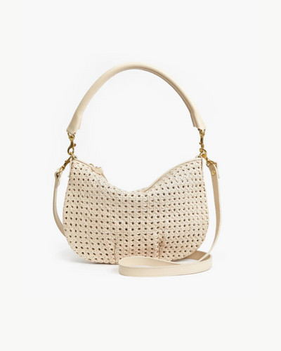 PETIT MOYEN MESSENGER IN CREAM RATTAN