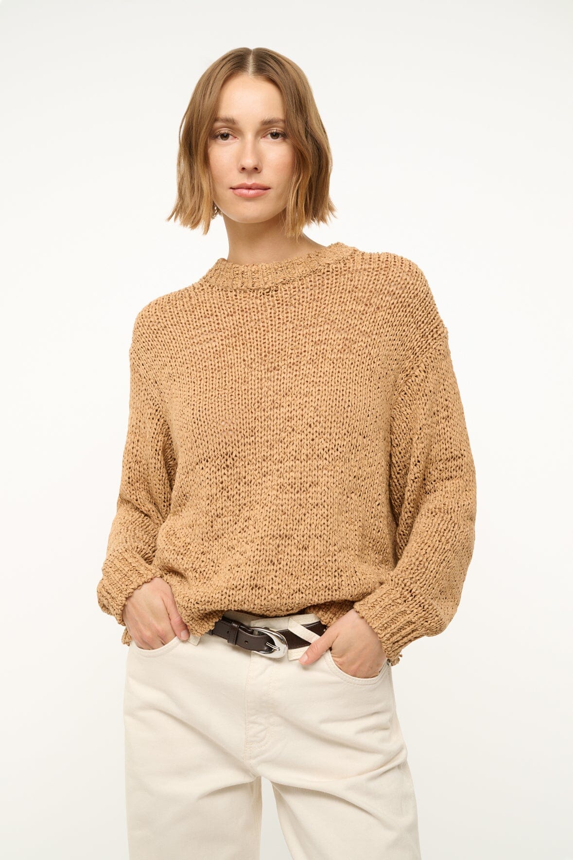 CALA SWEATER IN CAMEL