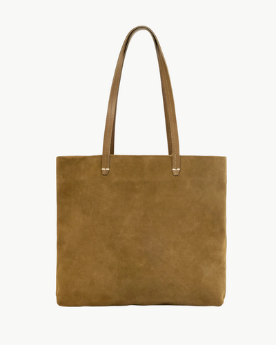 BRANDE TOTE IN OAT SUEDE