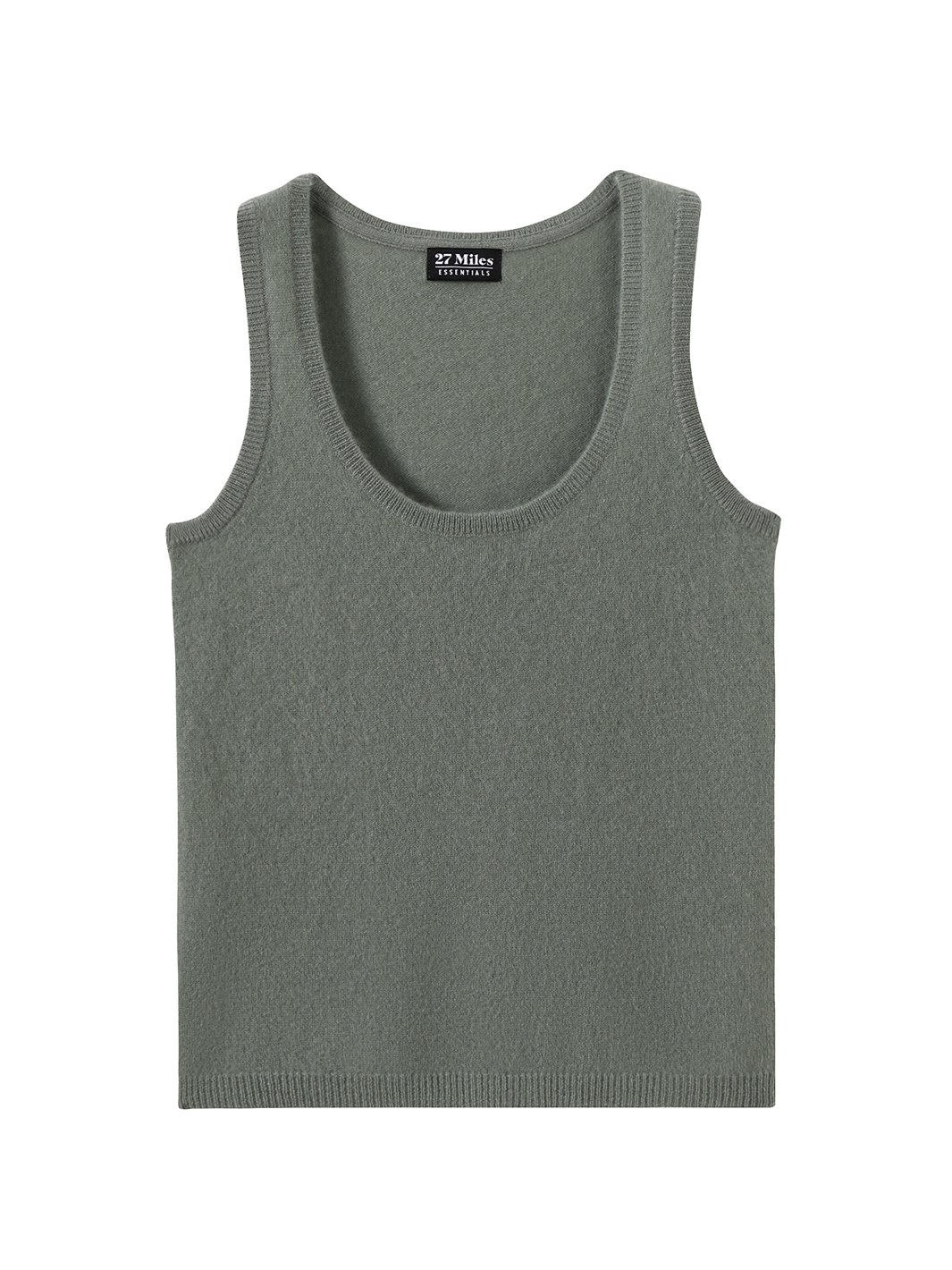 VIOLETTE CASHMERE TANK IN SAGE