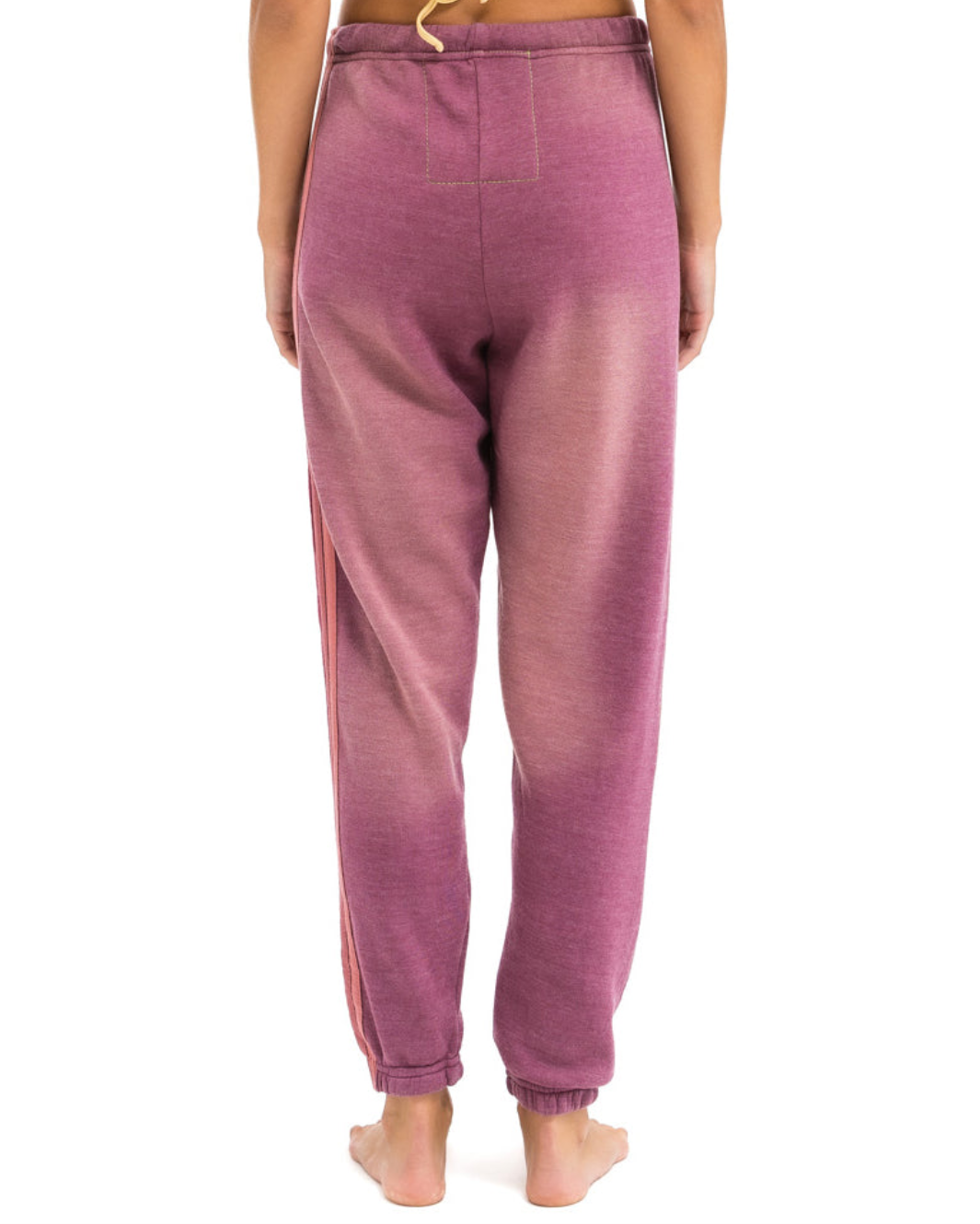 5 STRIPE WOMENS SWEATPANT IN FADED BERRY