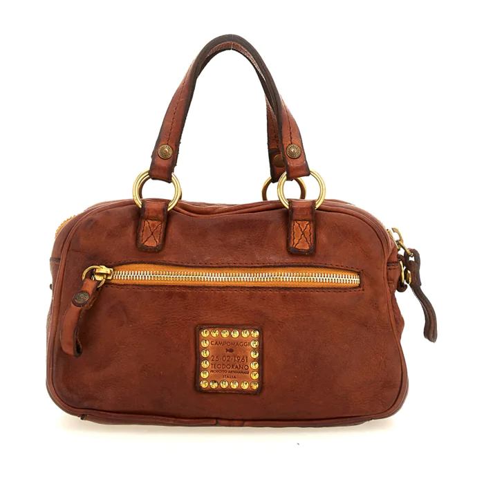 LARICE BOWLING BAG IN COGNAC