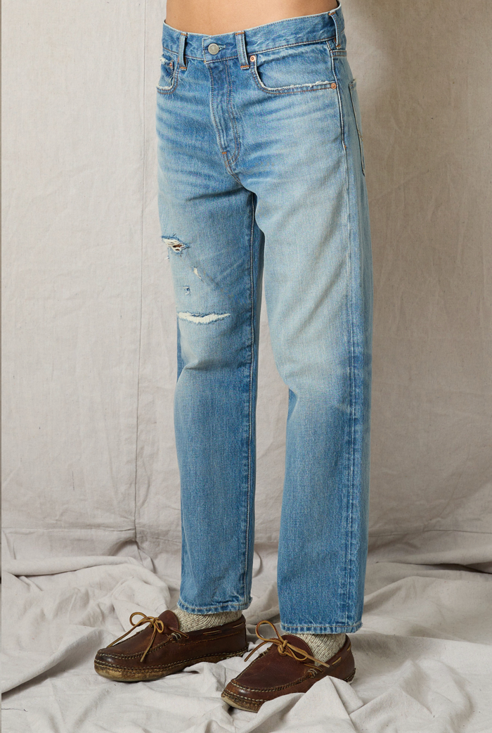 LINDSAY SLIM BOYFRIEND JEAN IN ALSEN INDIGO