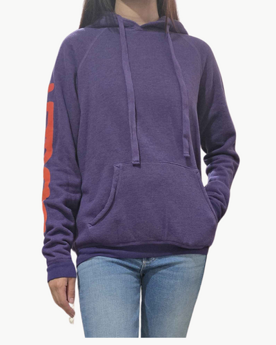 CIRCA'99 NEIGHBORHOODLETSGO POLYBLEND FLUFF HOODIE IN PURPLE FLOOR