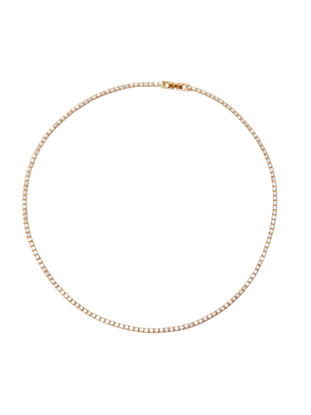 TISH TENNIS NECKLACE IN GOLD