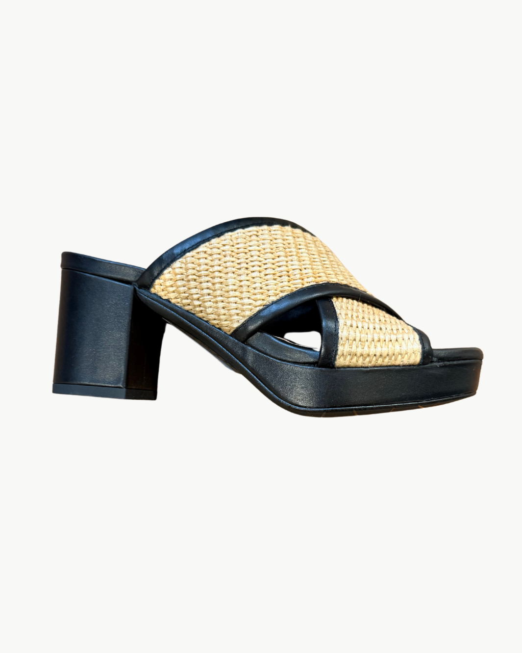 MADYSON IN RAFFIA BLACK NAPPA