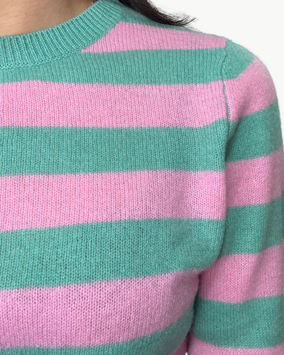 STRIPE CREW IN MINT CANDY