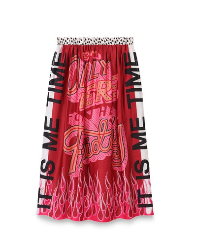 HAILEY PRINTED FIRE SKIRT