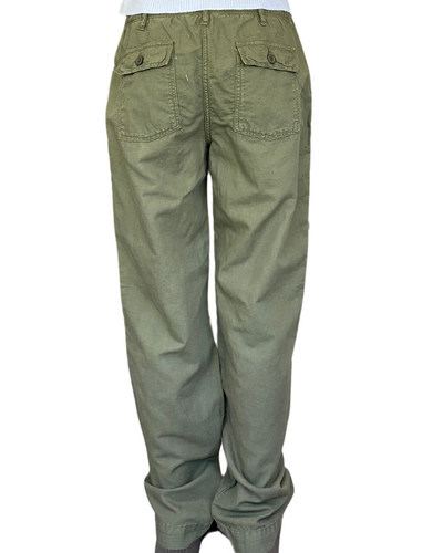 PATTI WOVEN PANT IN ARMY