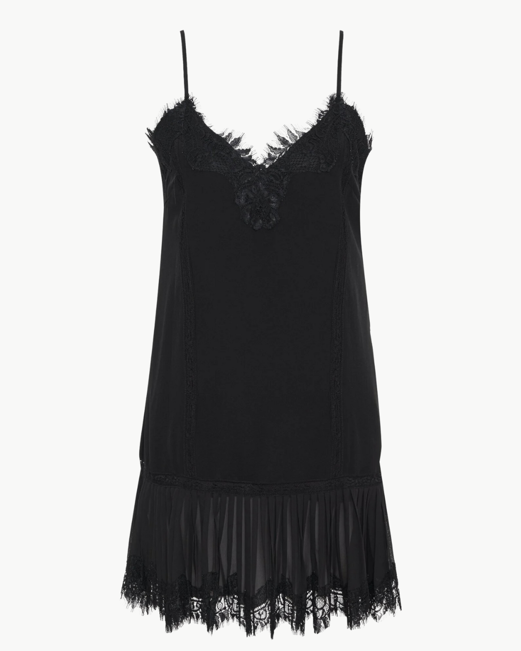 DRESS PLEATED PANEL IN BLACK