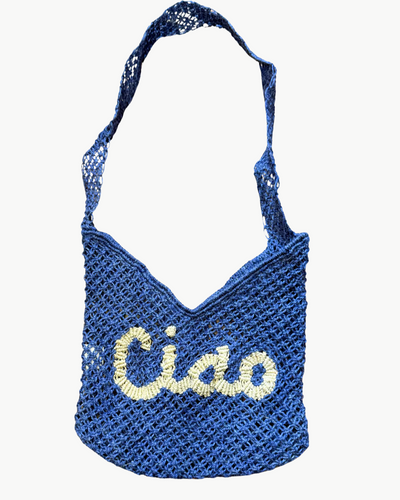 DRUSILLA CIAO JUTE BAG IN NAVY