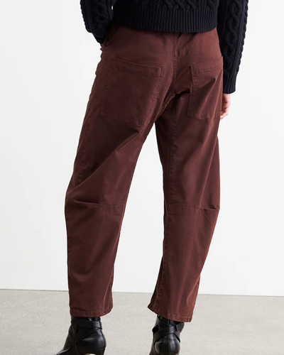 SHON PANT IN OXBLOOD