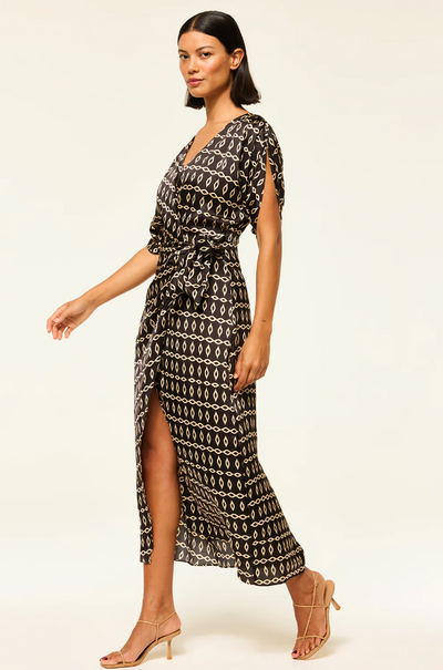 FRANCESCA DRESS IN GO WEST GEO MIX