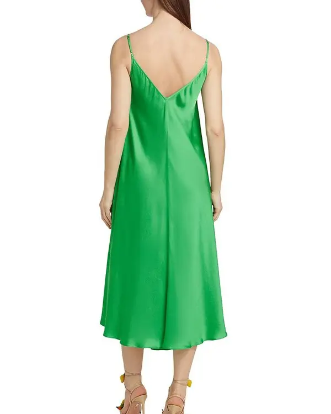 LORRAINE TRAPEZE DRESS IN FERN