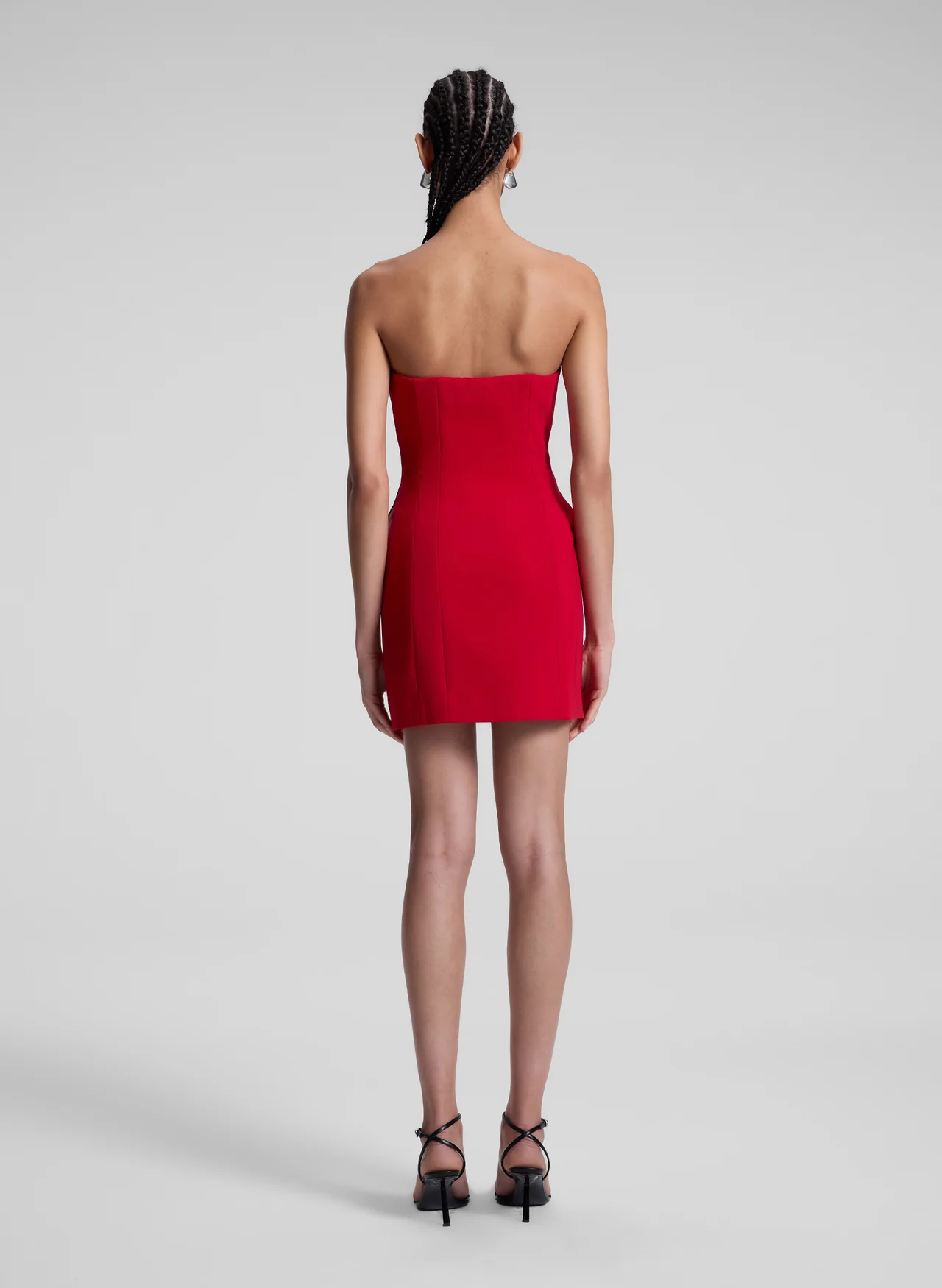 ELSIE DRESS IN REALLY RED