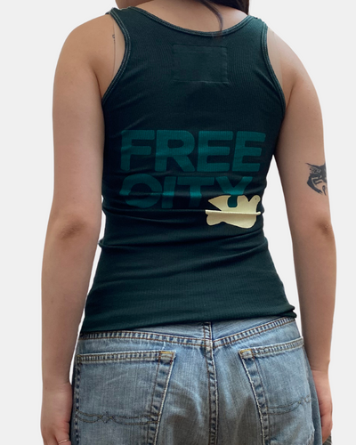 FREECITY SUPERVINTAGE TANK IN GREENSHROOMS