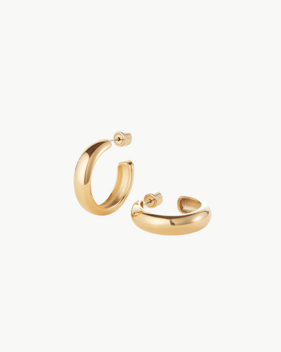 STAPLE HOOPS MEDIUM IN GOLD