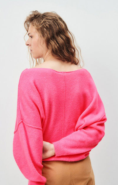 WOMEN'S JUMPER DAMSVILLE IN FLUO PINK