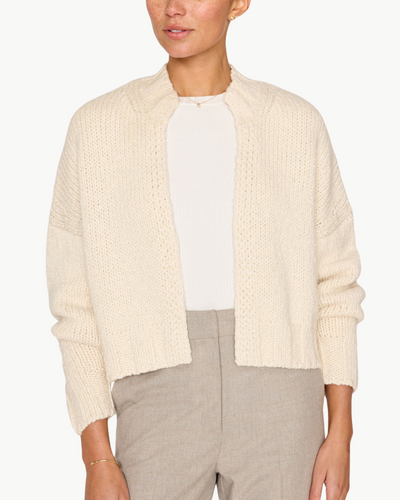 ASHER CARDIGAN IN IVORY