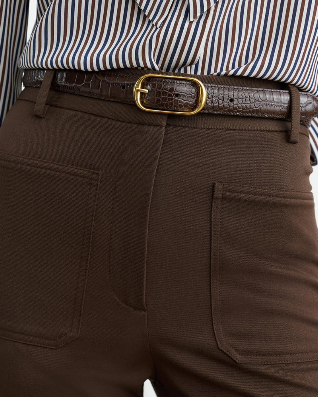 CROCK REINE BELT IN ESPRESSO