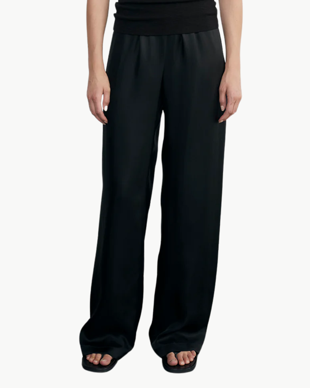 FLUID TWILL PANT IN BLACK