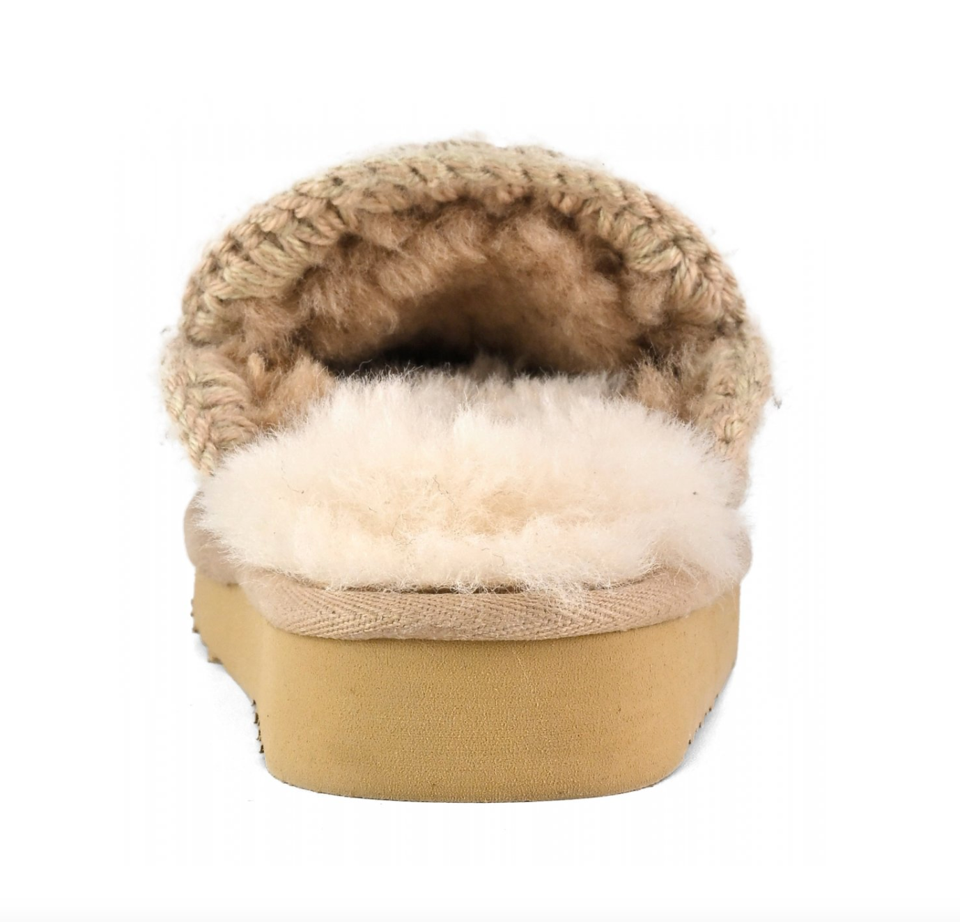 ESKIMO STITCHING CLOG/SLIPPER IN CAMEL