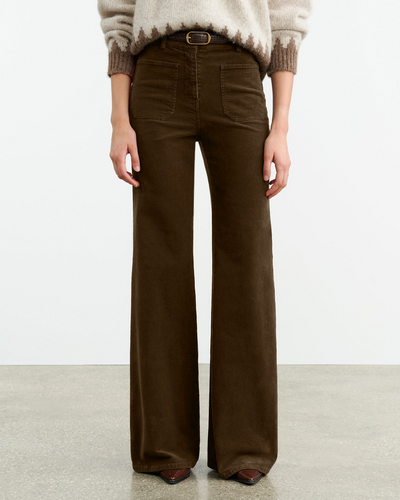 FLORENCE PANT IN CIGAR BROWN