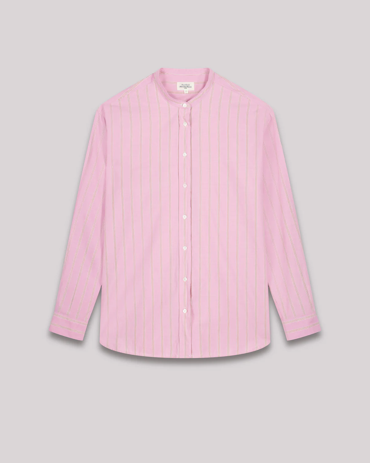 CRISTAL WOVEN SHIRT IN PINK