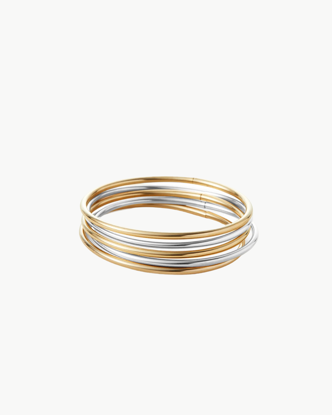 DANE 5-PIECE BANGLE SET IN TWO-TONE